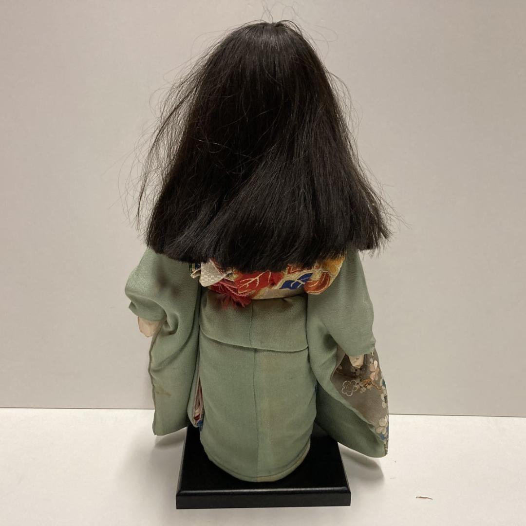 市松人形 女の子 工房朋 森重春幸 45cm 人毛 ちりめん 日本人形 豪華絢爛