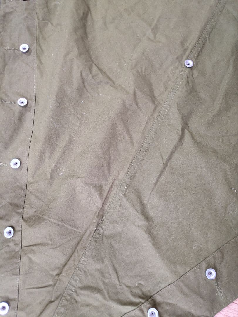 ノルウェー軍幕　2枚　used 銀ボタン　展開図あり