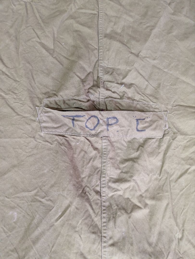 ノルウェー軍幕　2枚　used 銀ボタン　展開図あり