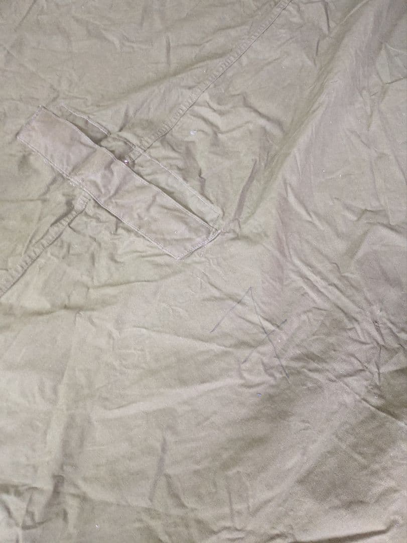 ノルウェー軍幕　2枚　used 銀ボタン　展開図あり