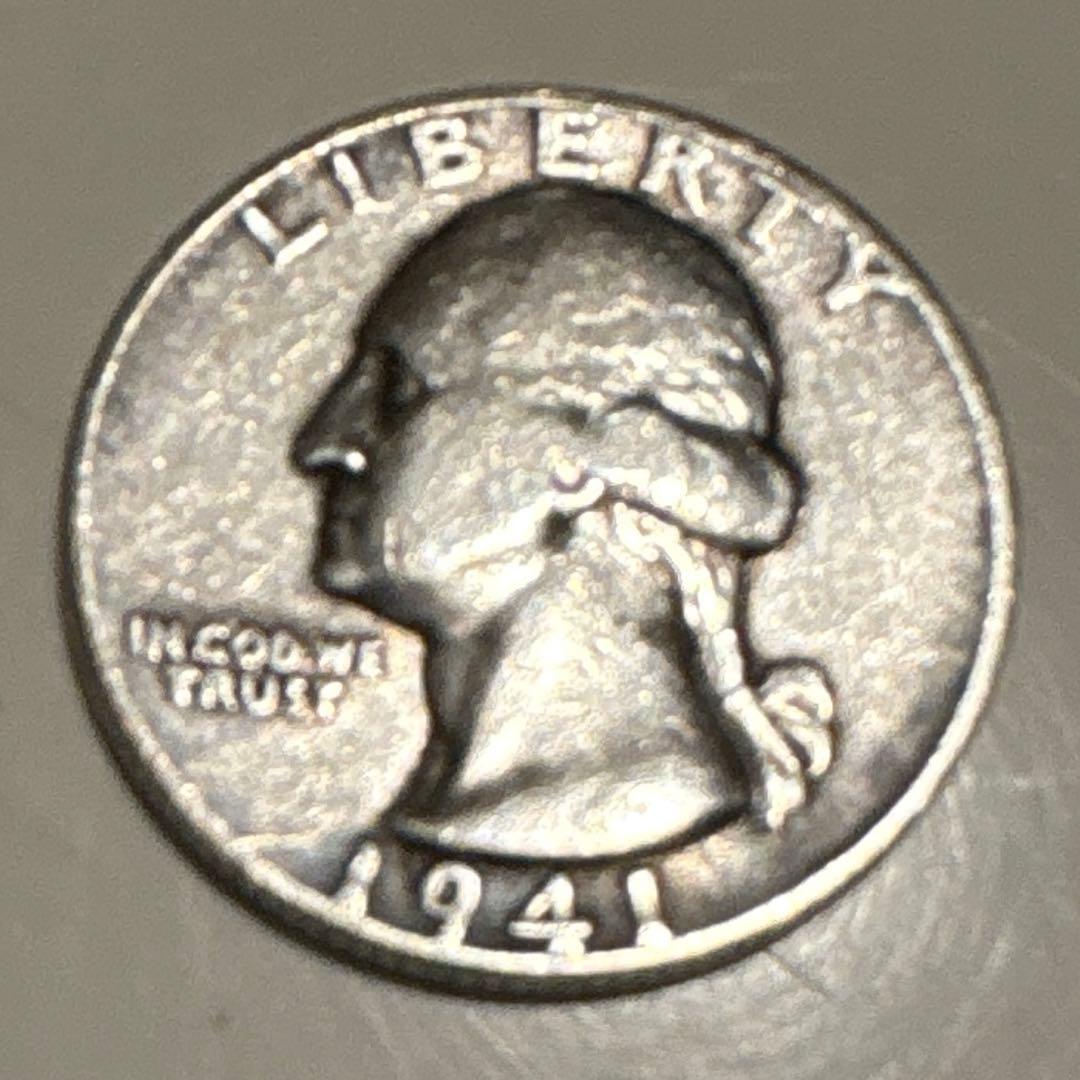 ク*ン様 〜希少〜1941年製造 アメリカ合衆国のワシントン・クォーター（25セ