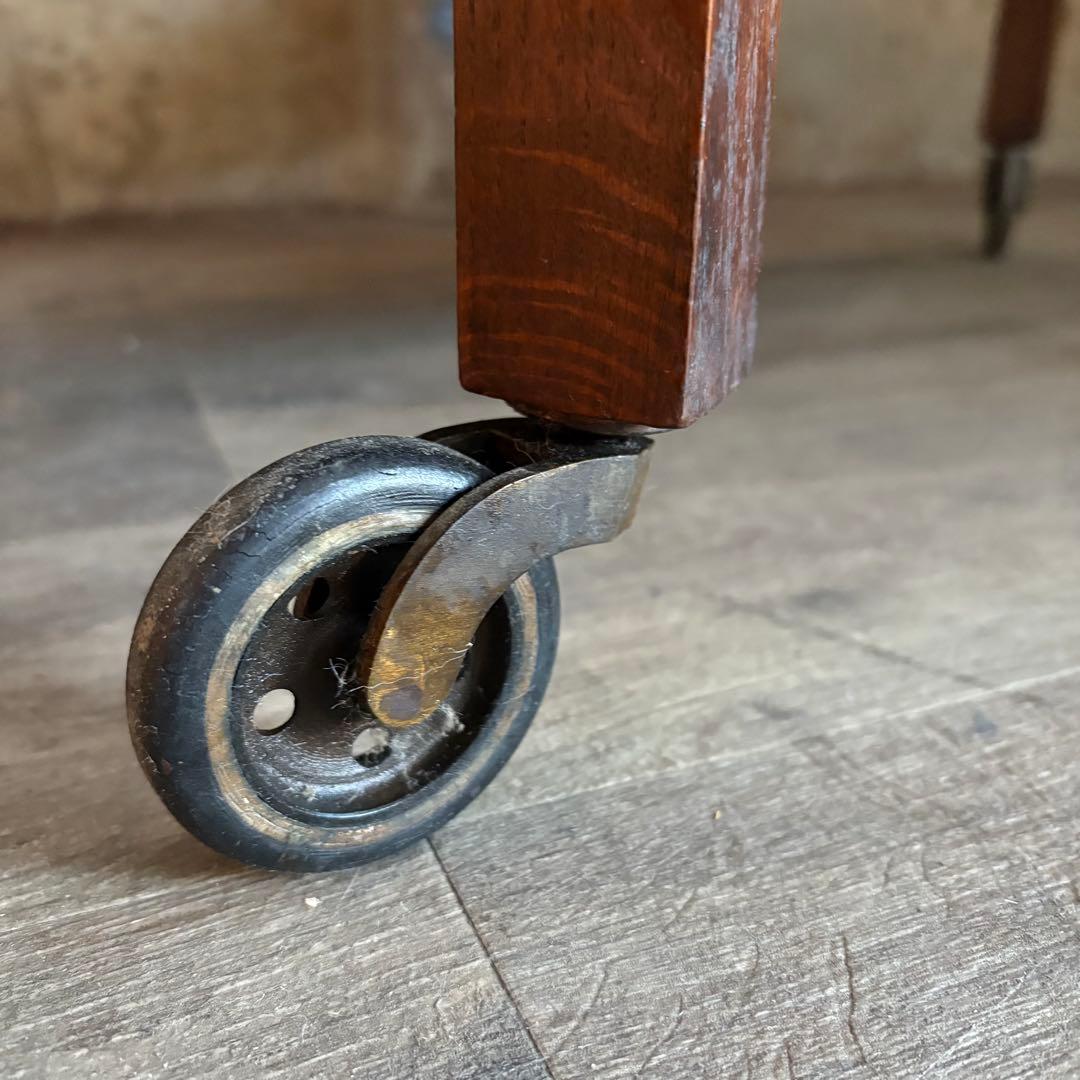 英国アンティーク　ドローリーフ ワゴンテーブル　ヴィンテージ