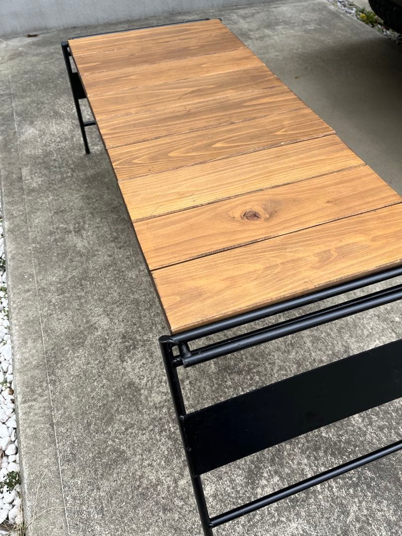 アイアン工房　アイアンテーブル　太板　アウトドアテーブル