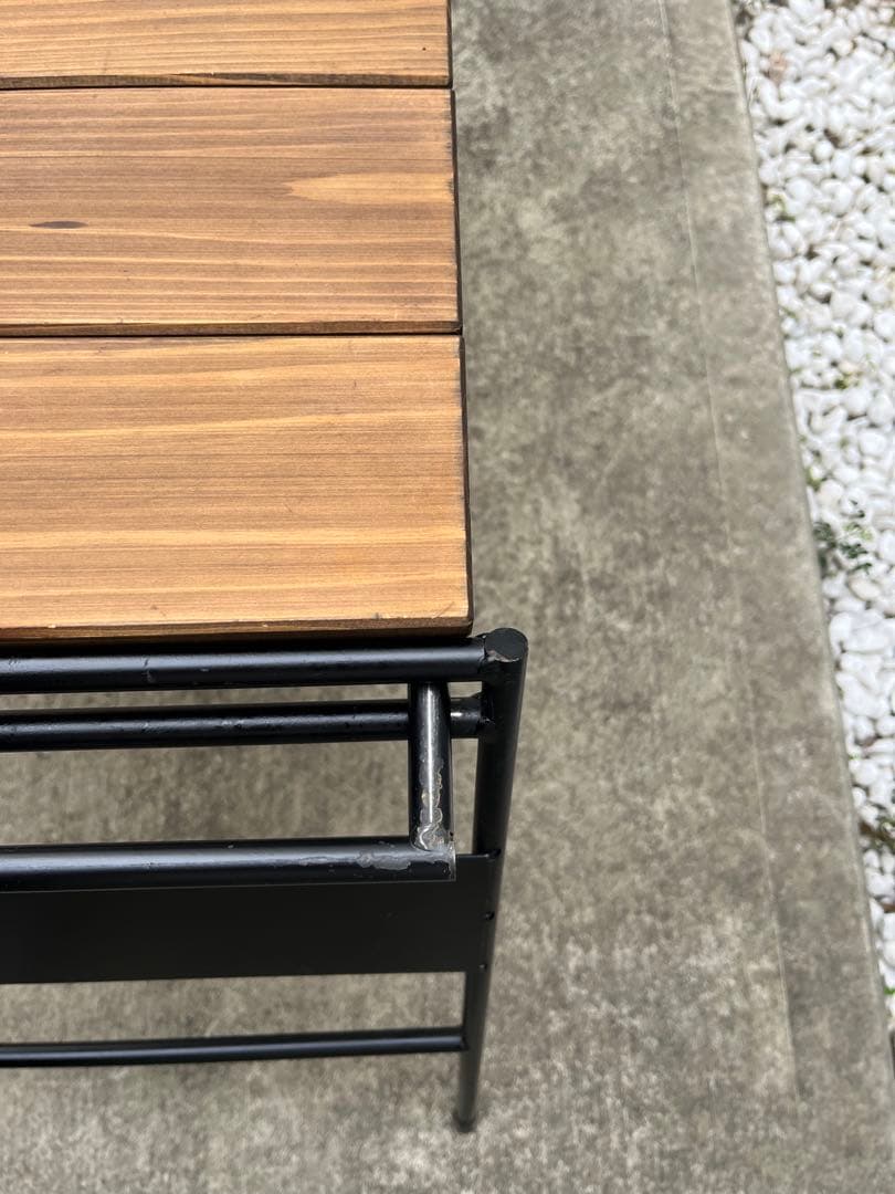 アイアン工房　アイアンテーブル　太板　アウトドアテーブル