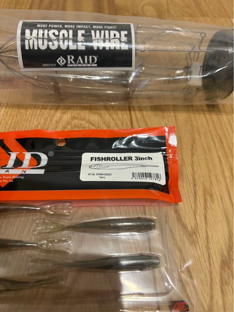 マッスルワイヤー＆フィッシュローラー3、4インチセット新品未使用