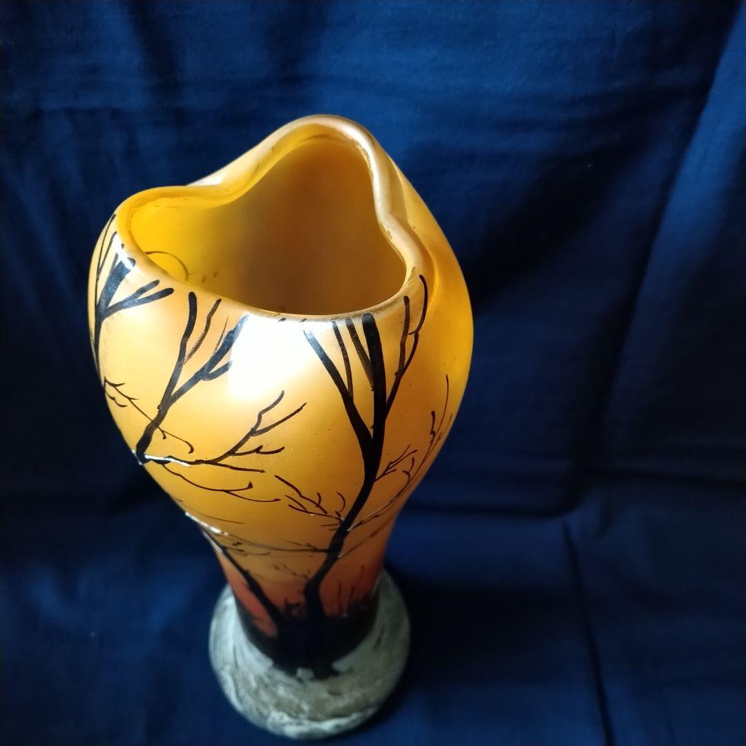 ✤ルグラ・モンジョワ（Legras Montjoye）✤〘冬景色文〙花瓶✤