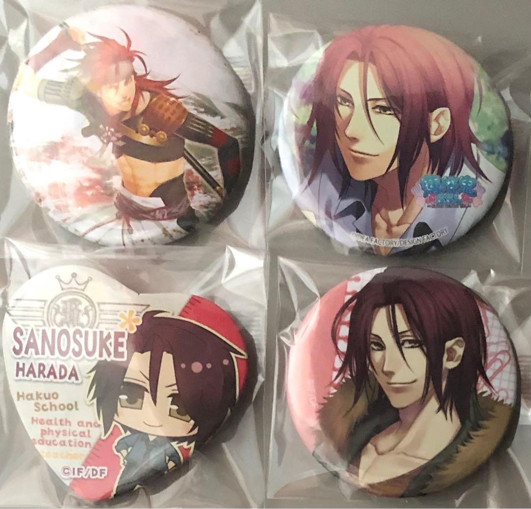 薄桜鬼 缶バッジ＆アクキ＆アクスト 14種セット 原田佐之助