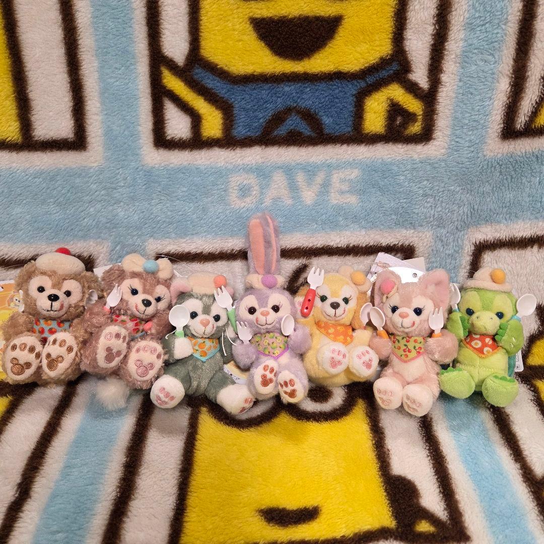 ダッフィーフレンズ ワンダフルキッチン ぬいぐるみチャーム　７体　ぬいすと