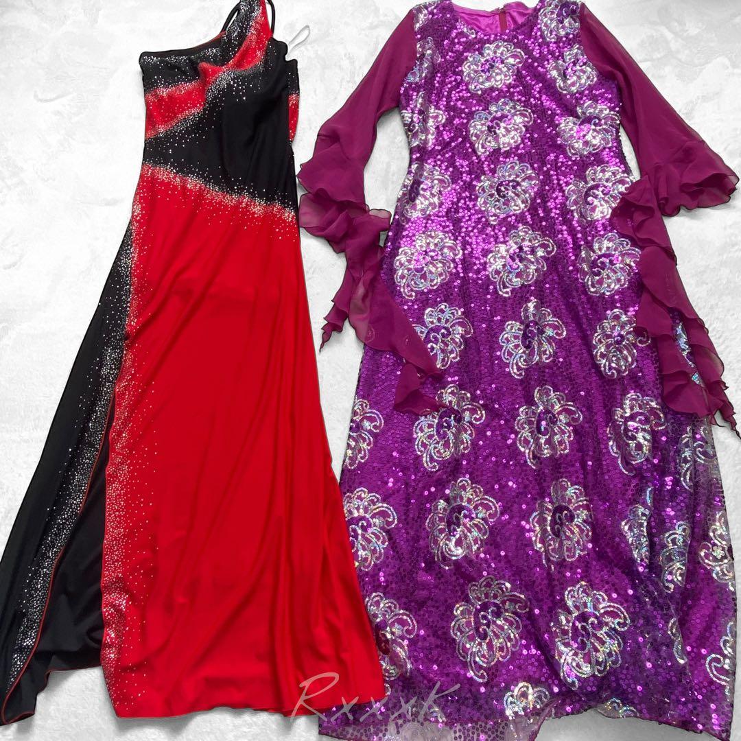 社交ダンス ロングドレス パーティー ステージ衣装 セット 大量 まとめ売り