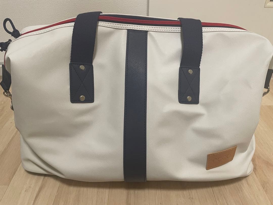 ECCO スポーツバッグ ホワイト 靴収納付き