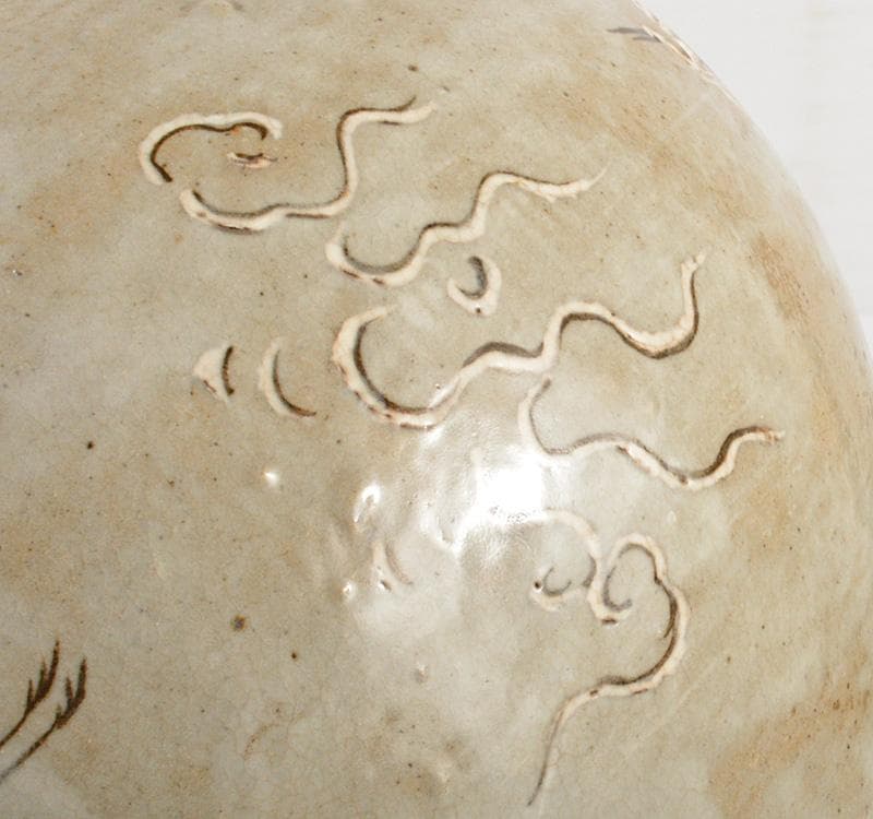 青木木米　古器観木米製　高麗青磁雲鶴壷　時代箱　H　R5104C