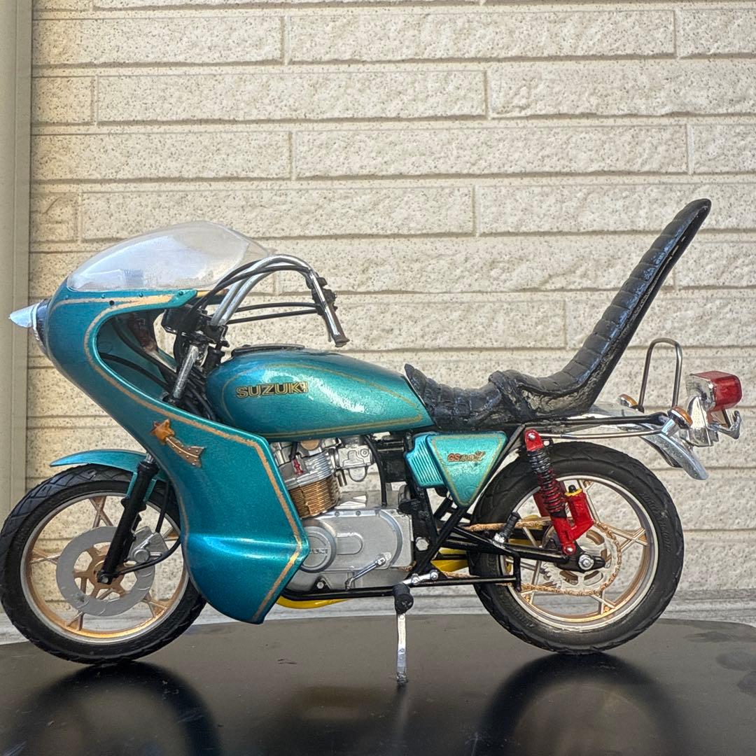 俺のマシン　GS400L完成品　当時物　旧車會　暴走族　1/12ロケット　3段
