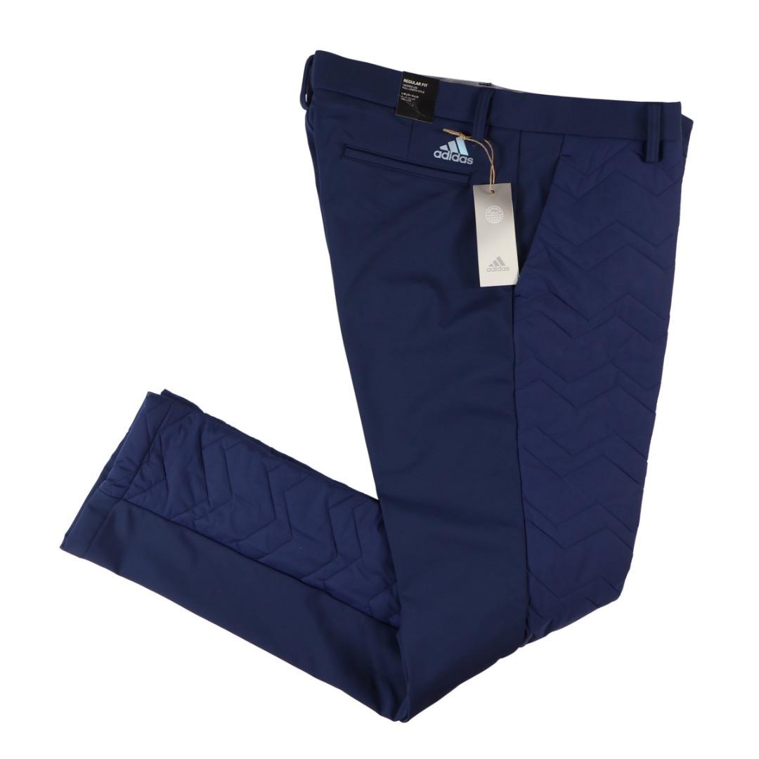 【82】秋冬 アディダス ゴルフ 保温 キルティング 中綿 ボンディングパンツ