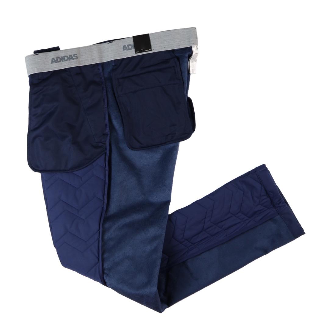 【82】秋冬 アディダス ゴルフ 保温 キルティング 中綿 ボンディングパンツ