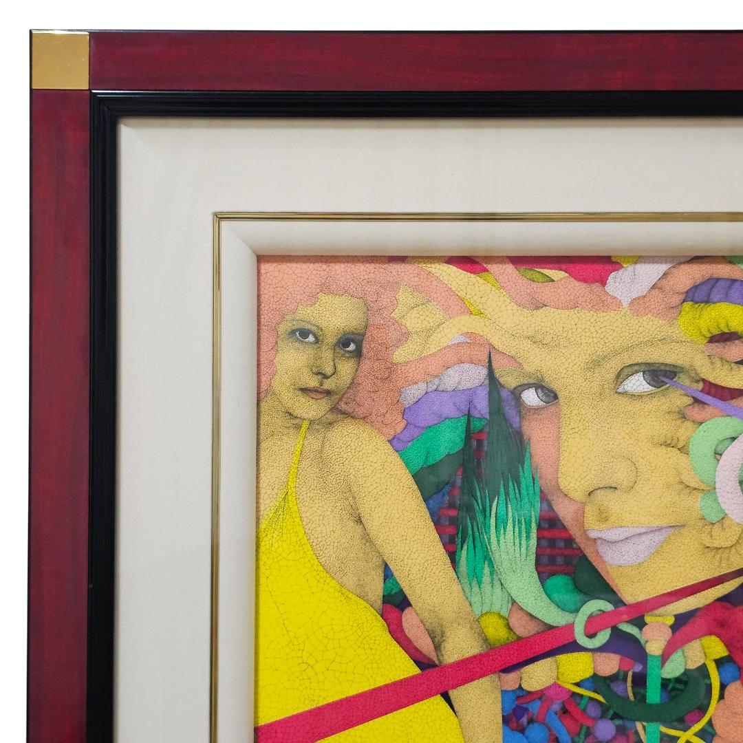 証明書付 城景都 メドゥーサ シルクスクリーン 1996年 額装 ニホン画廊