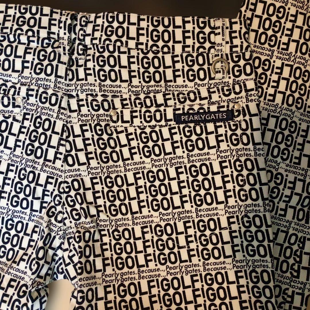 新品！PEARLY GATES ロゴプリントパンツサイズ5