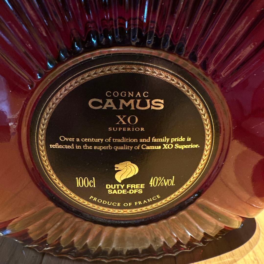 未開栓 CAMUS カミュ XO スペリオール 40％ 1000ml コニャック