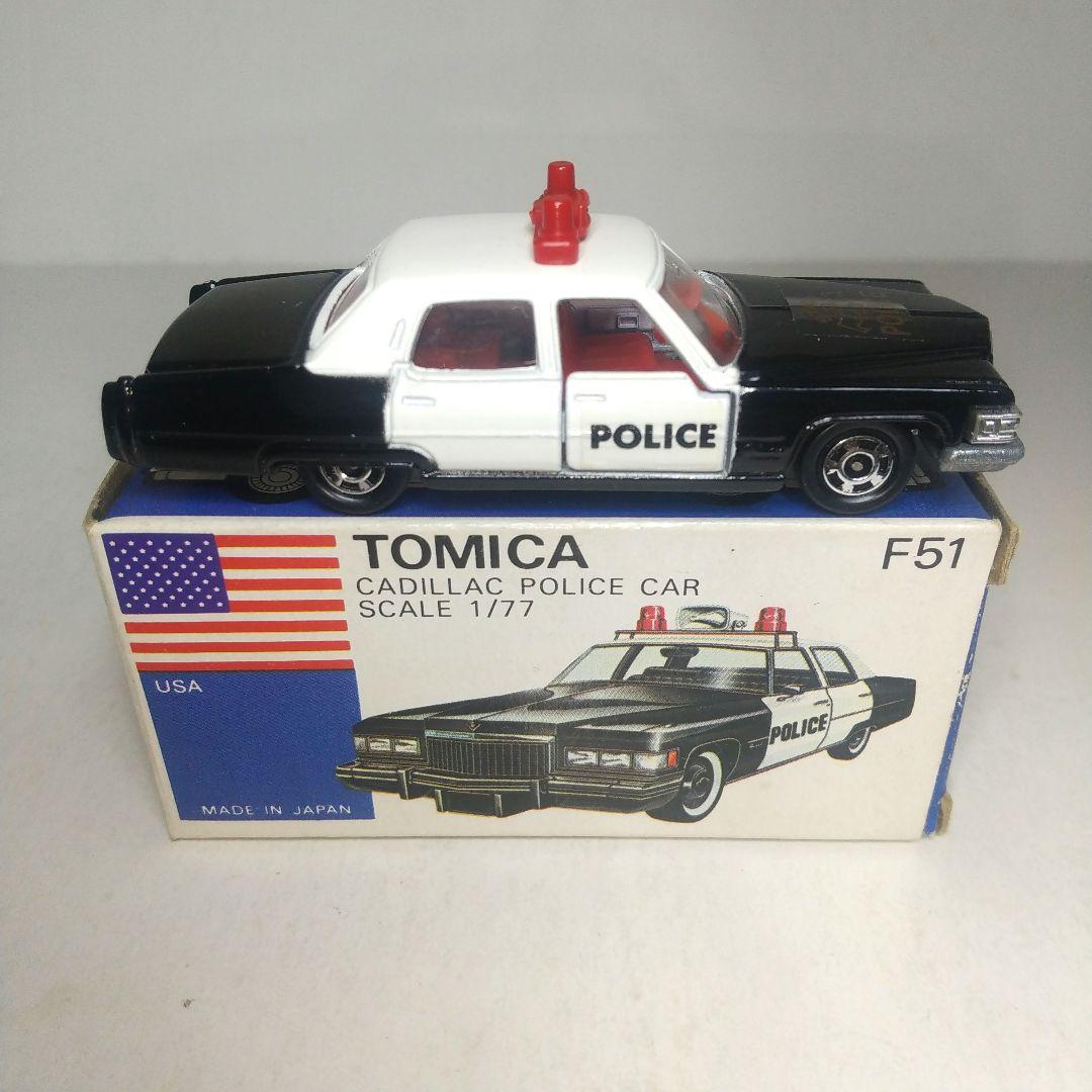 (3821)トミカ 青箱 日本製 キャデラック ポリスカー