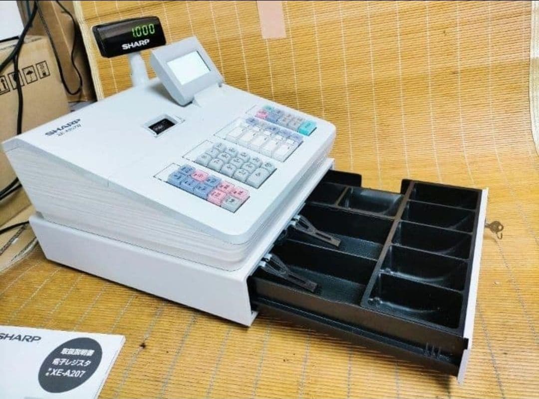 シャープレジスター　XE-A207w-wPC連携売上管理設定無料　617100