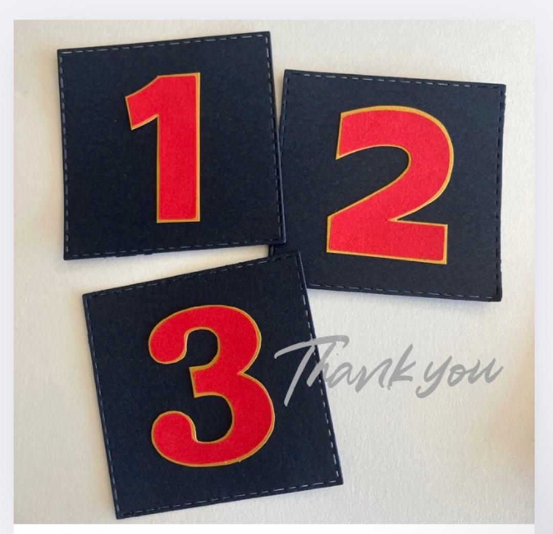 野球背番号　野球モチーフ　色紙素材　アルバム　野球