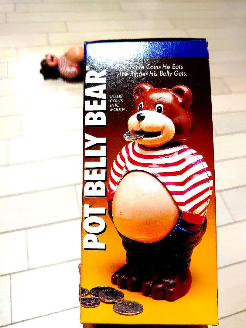 Pot Belly Bear 貯金箱 クマ