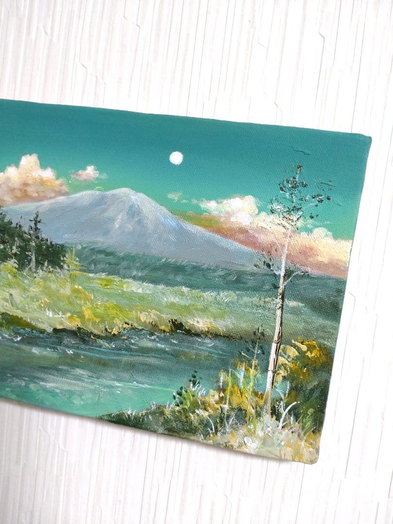 異世界の油絵【黄泉川】1点物の原画/作者サイン入り◆サムホールサイズ