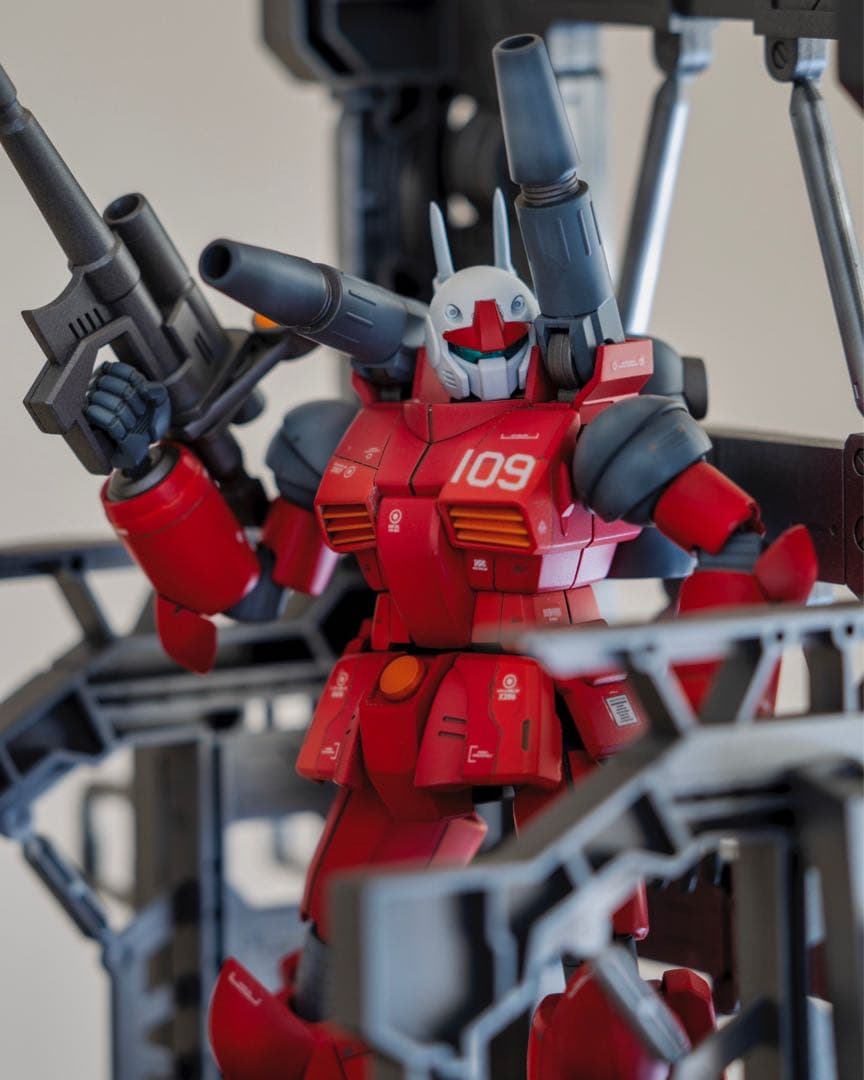 最終値下げ❗️HG ガンキャノン　完成品　塗装済み　ジオラマベース付き