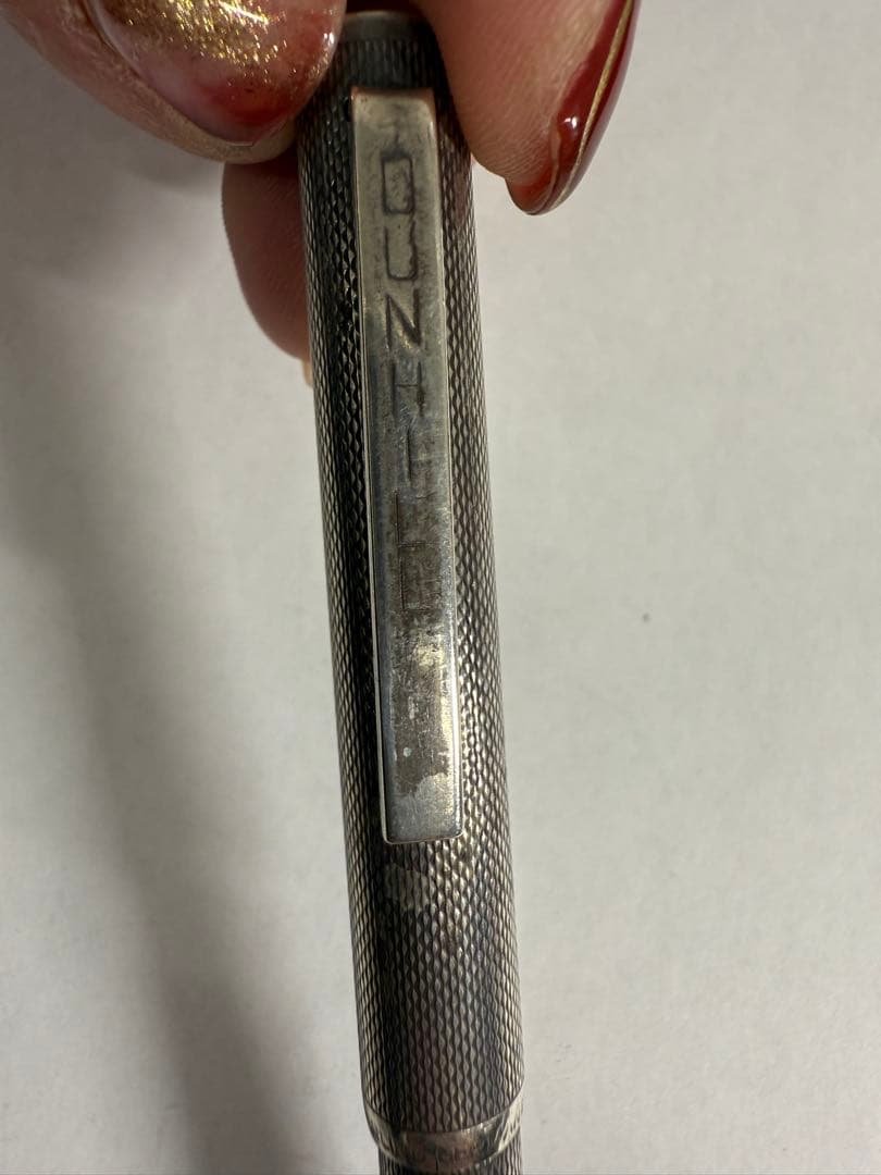 ★高級筆記具★ DUNHILL 925銀製 STERLING製 ボールペン★