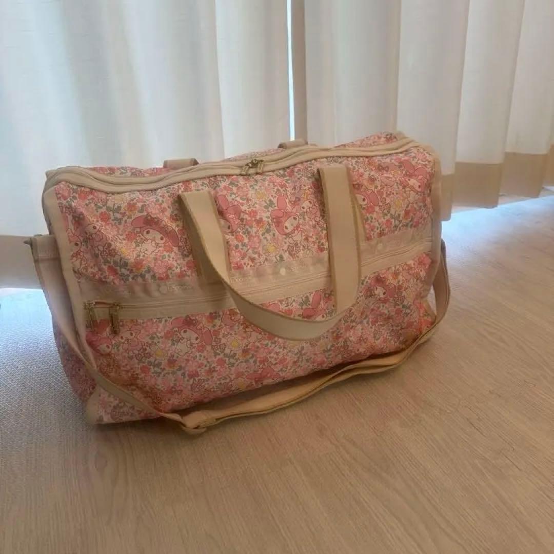 レスポートサック　ボストンバッグ　マイメロ　マイメロディー　サンリオ　ピンク