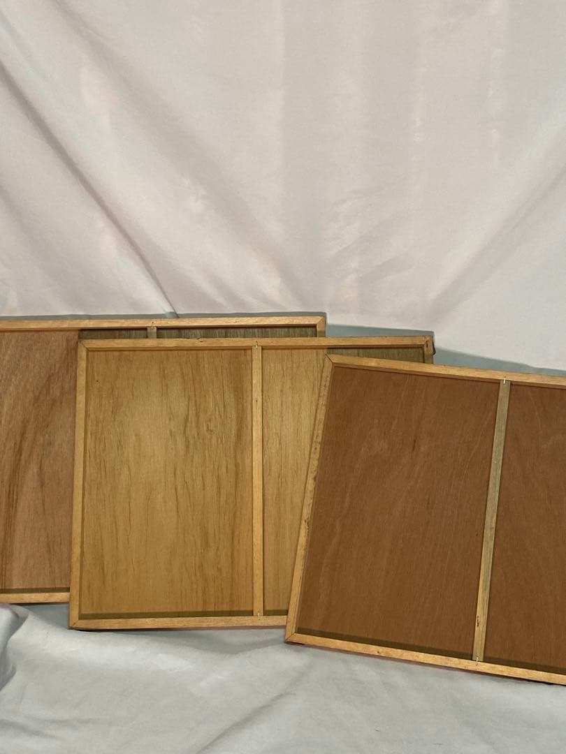 2555❣️ 鉄道　　オブジェ　電車　絵　3セット