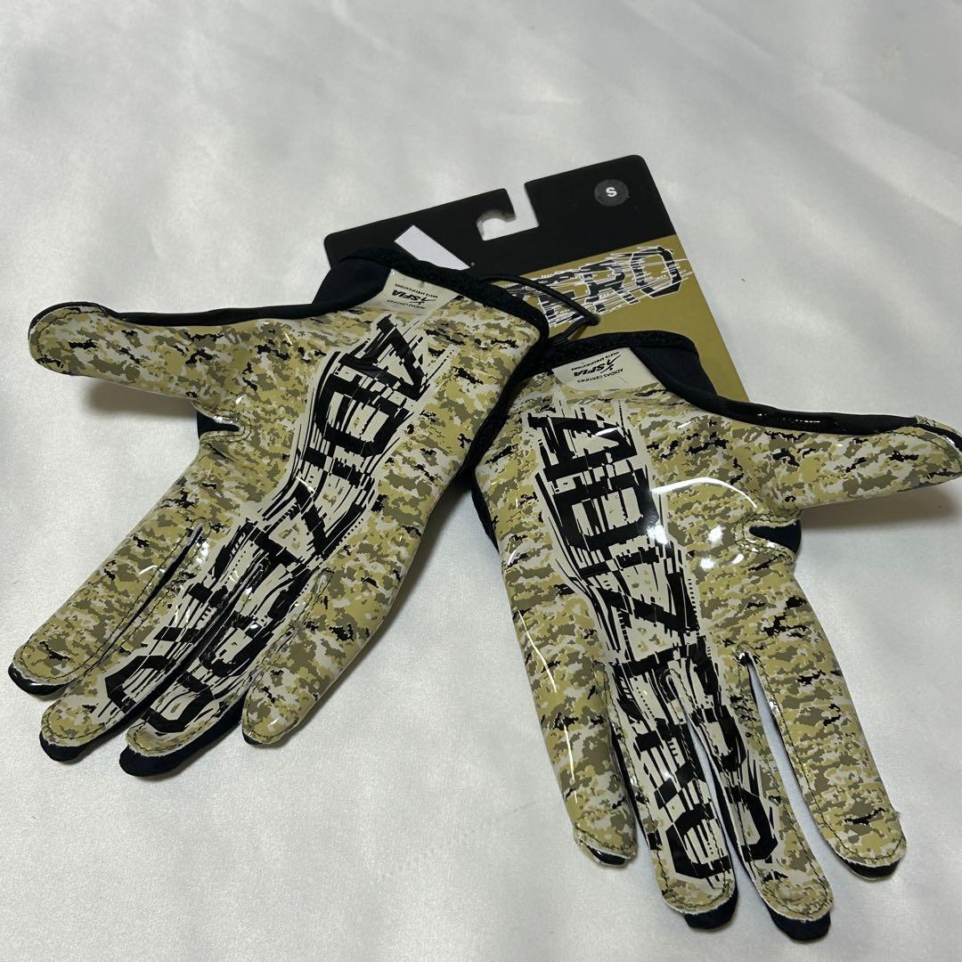【新品】アディダス アディゼロ 13 アメフト グローブ Ｓ　BLK/Camo