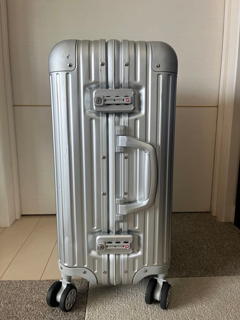 キャプテンスタッグ　アルミスーツケース (TSAロック付) S シルバー