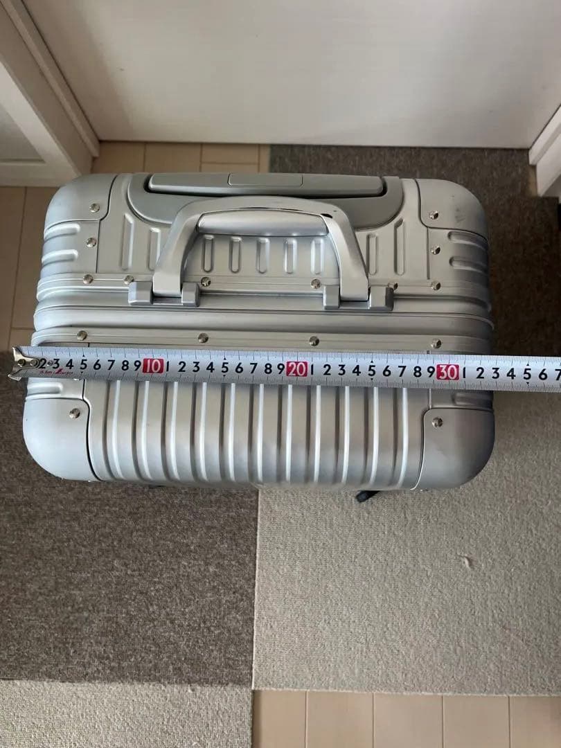 キャプテンスタッグ　アルミスーツケース (TSAロック付) S シルバー