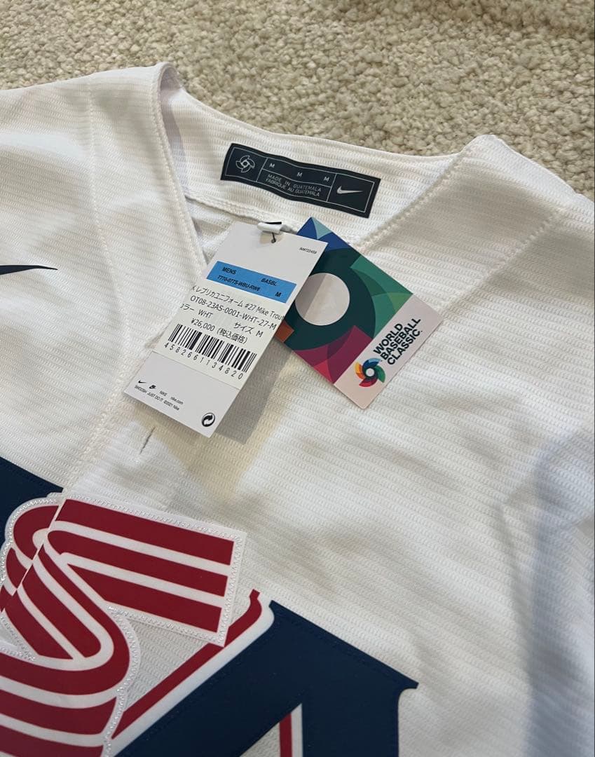 ナイキ USA Baseball ジャージ マイク トラウト WBC