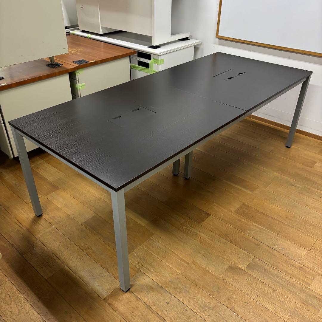 引取限定 ミーティングテーブル オフィス 分解可能 持出便利 幅210cm ①