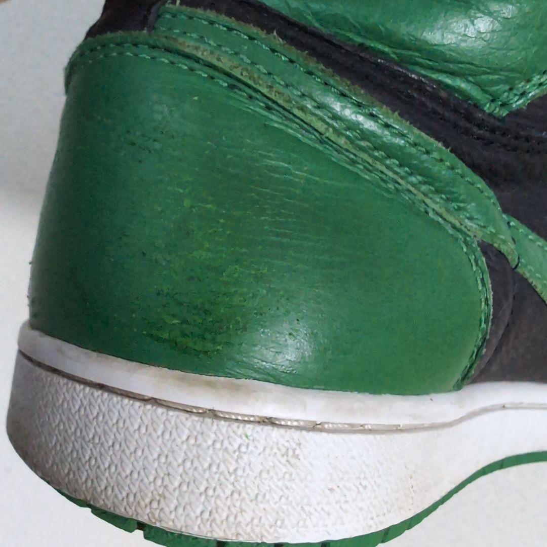dx2 ナイキ エアジョーダン1 レトロ ハイカット 緑×黒 26cm