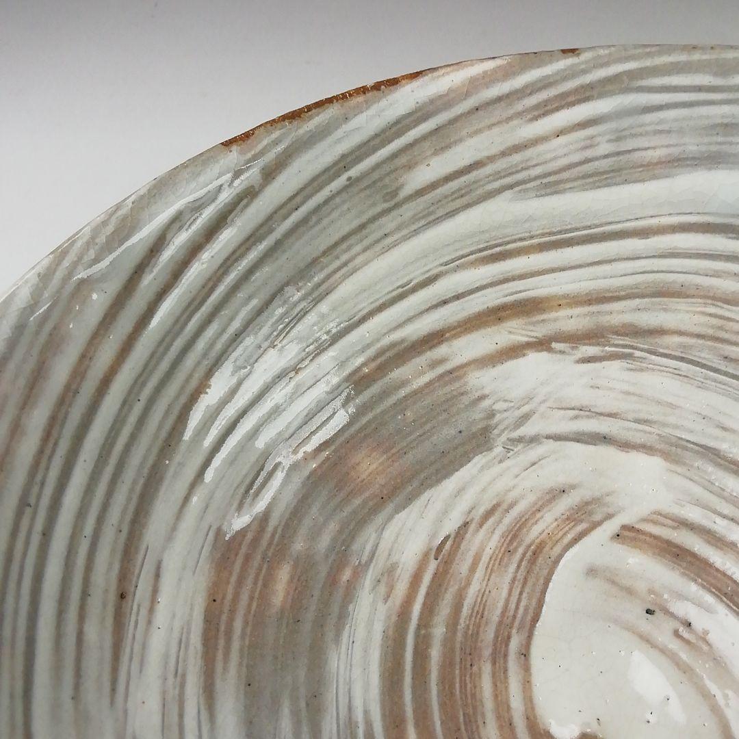 Ｔ３９０　茶碗　『刷毛目　平茶碗』『寿平 造』　共箱　抹茶碗　茶道具