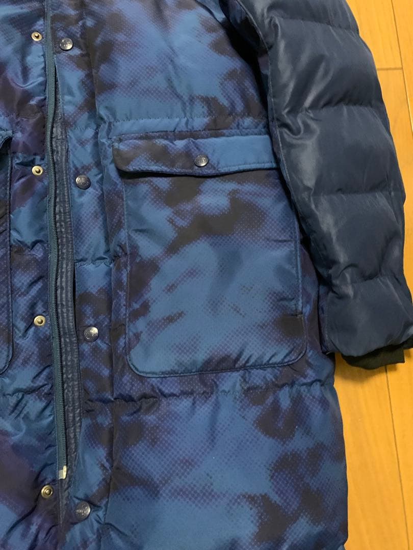 美品　ATHLETA ネイビー迷彩 ベンチコート　160