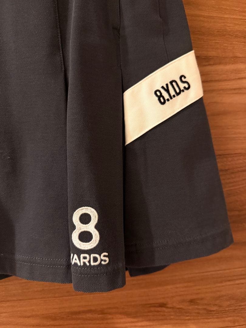 ハチヤーズ 8YARDS プリーツスカート ネイビー