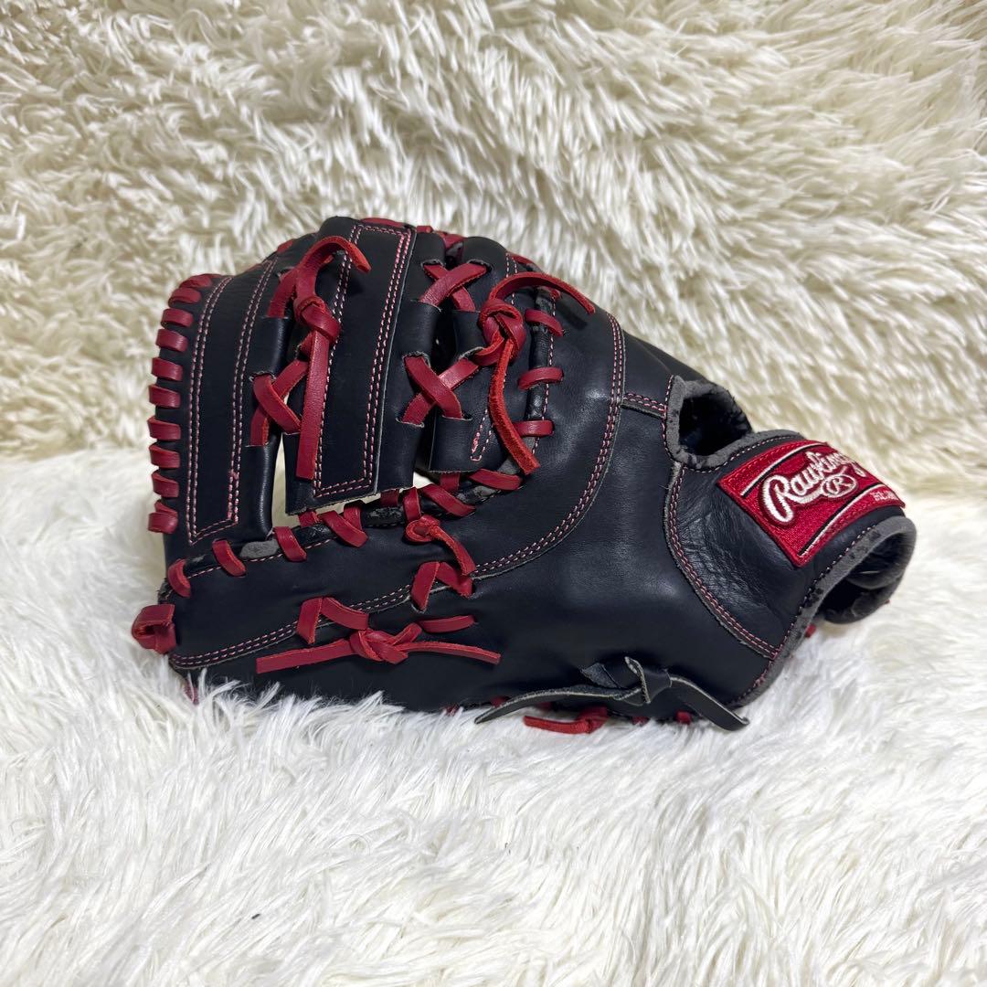 Rawlings 軟式用　ファーストミット　左投げ用　ブラック
