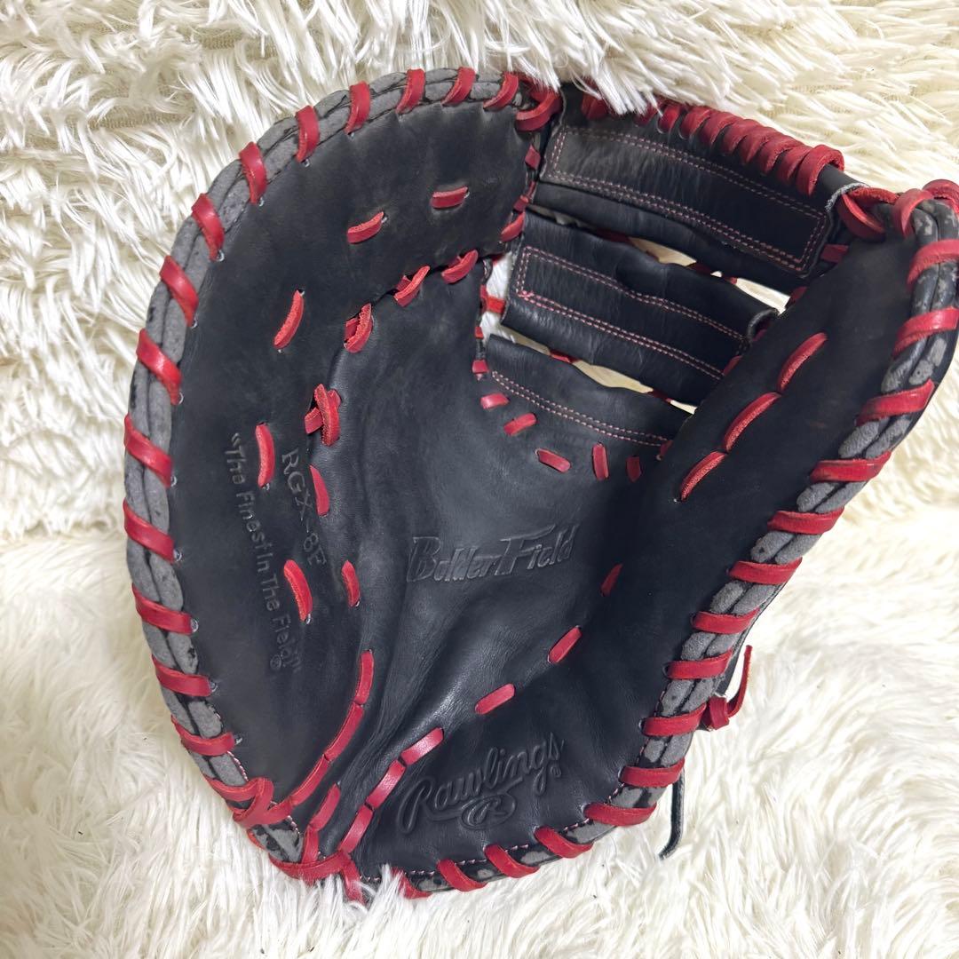 Rawlings 軟式用　ファーストミット　左投げ用　ブラック