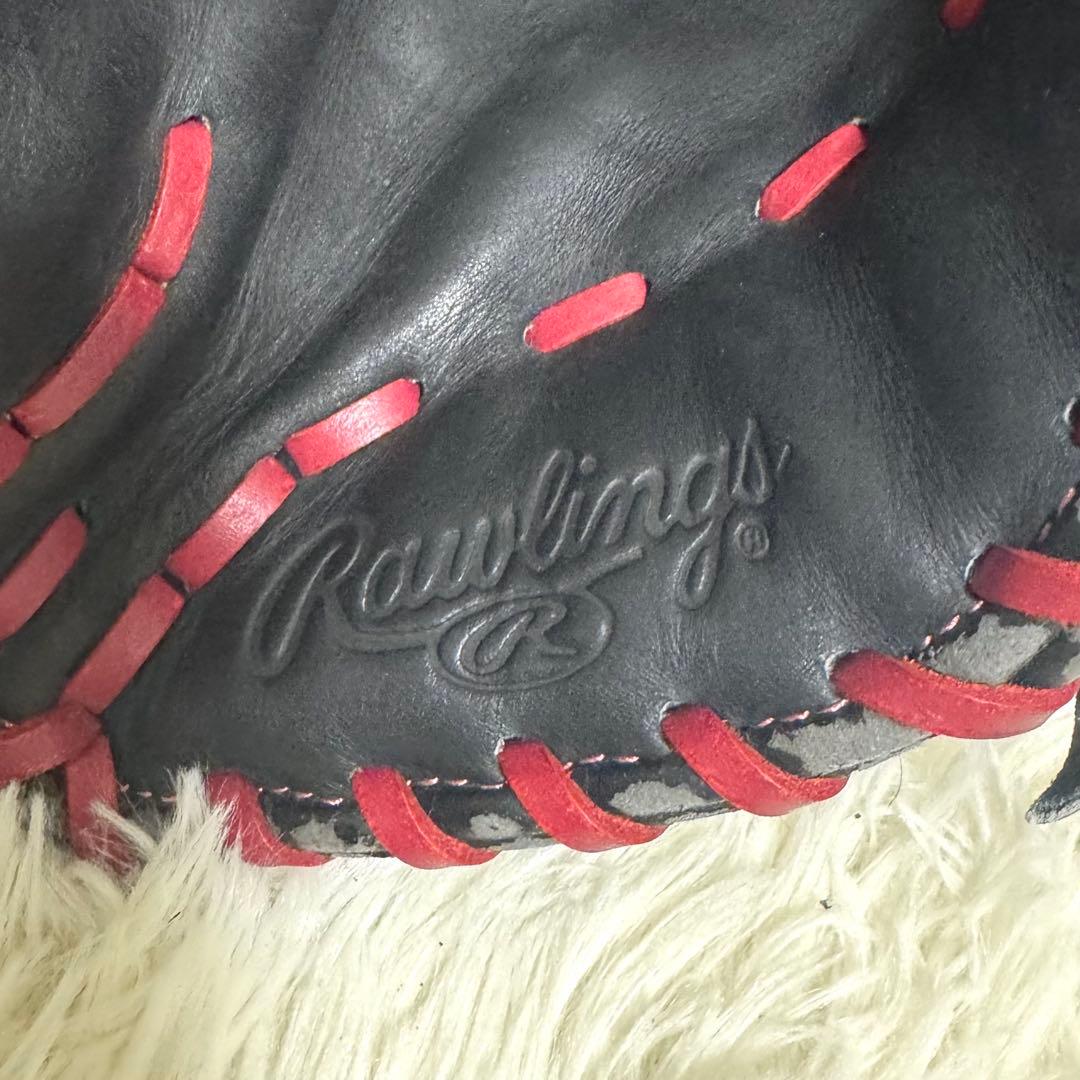 Rawlings 軟式用　ファーストミット　左投げ用　ブラック