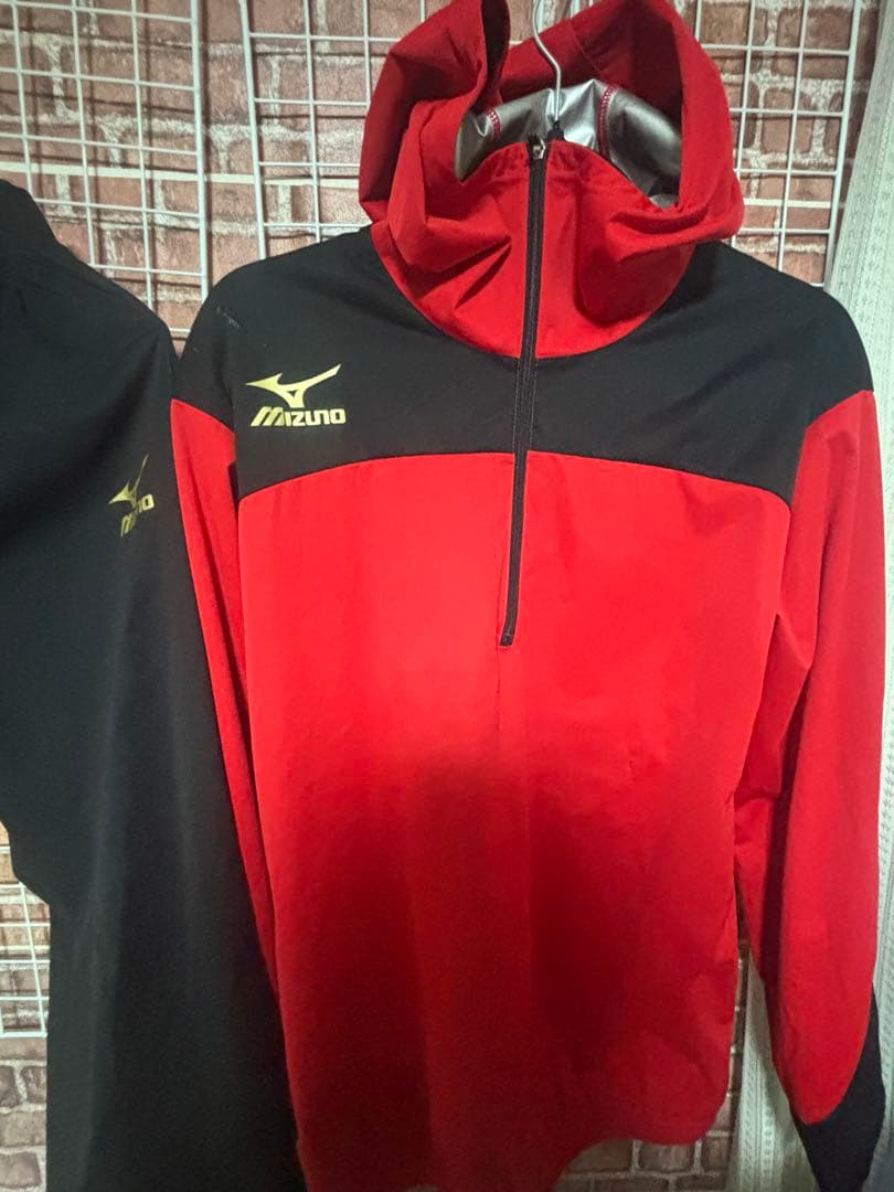 Mizuno ジャージ上下セット レッド/ブラック サウナスーツ