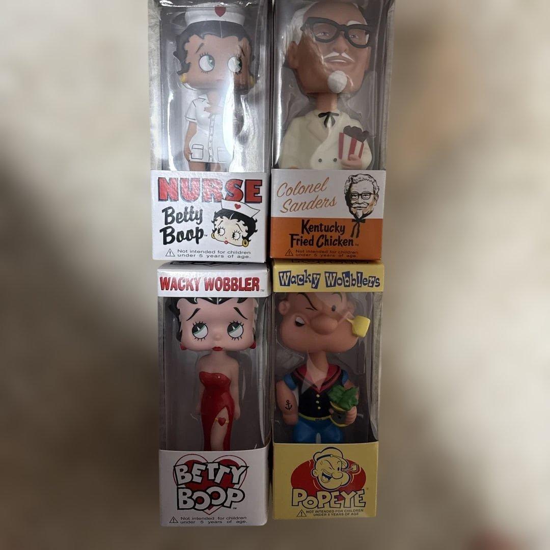 Funko Betty Boop ボブルヘッド 4点セット　ベティー　ポパイ