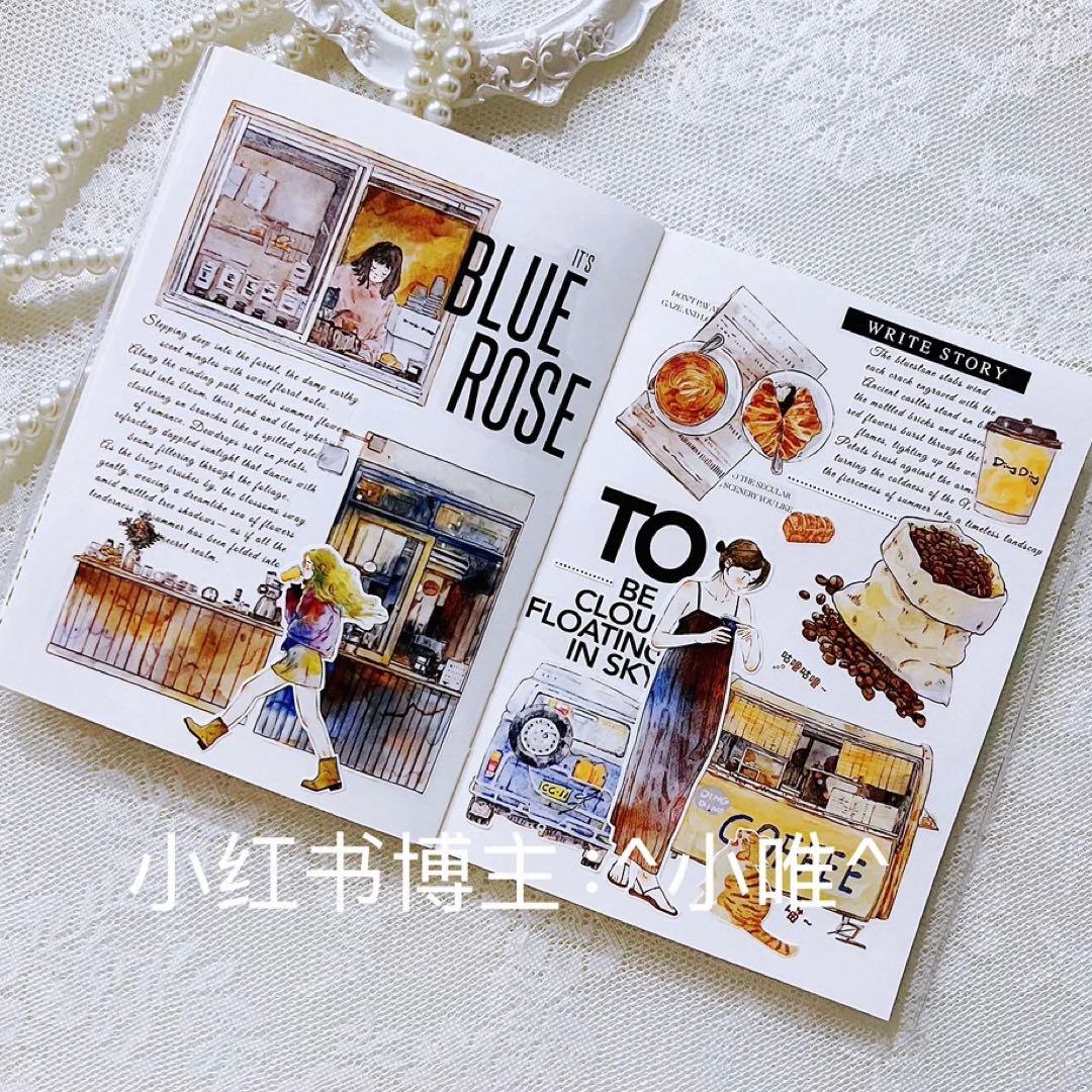 雾面PET 咖啡时光 ダイカット加工 6.5cm×5m 海外マスキングテープ