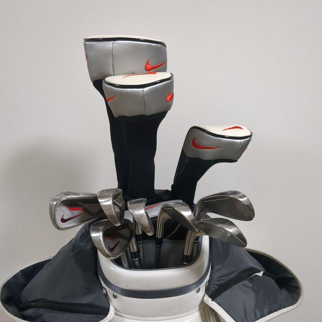 Nike キャディバッグ ホワイト/オレンジ