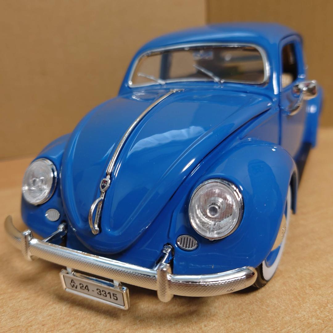 1/18 フォルクスワーゲン ビートル ブルー BEETLE 1955 ミニカー