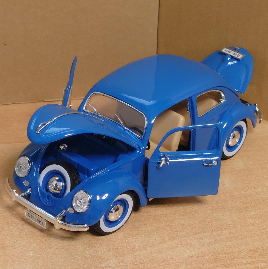 1/18 フォルクスワーゲン ビートル ブルー BEETLE 1955 ミニカー