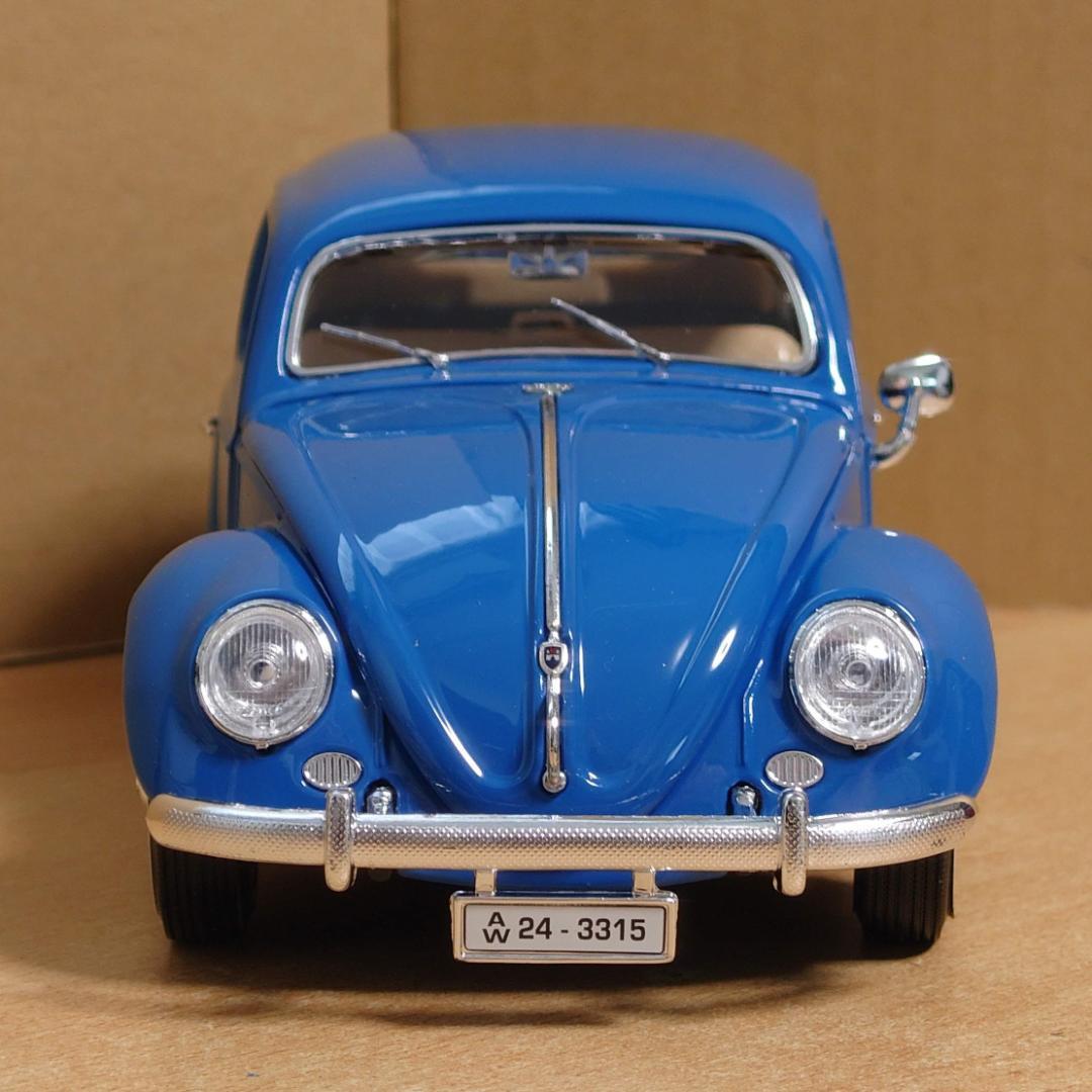 1/18 フォルクスワーゲン ビートル ブルー BEETLE 1955 ミニカー