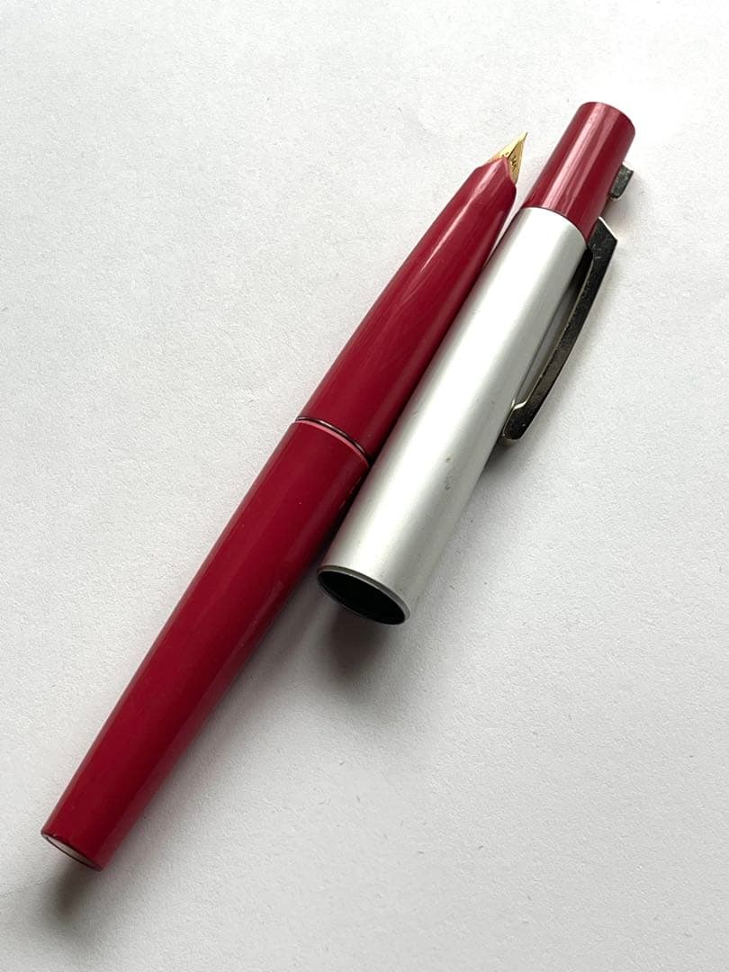 PILOT RS-150 14K 万年筆 約13cm レッド シルバー軸